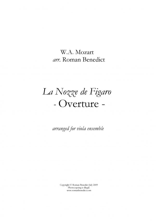 Mozart: Overture to the Marriage of Figaro - Image 2